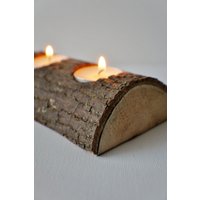 Holz Kerzenhalter, Kerzenständer, Kamin Mantel, Rustikales Wohndekor, Bauernhaus Dekor, Couchtisch Dekor von fashiontouchhome