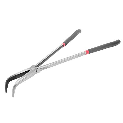 Gebogene Spitzzange, 400 mm extra langer Griff 90-Grad-Winkelbacken Gebogene Spitzzange für Drahtverarbeitung, Elektronik, Haushaltsgeräte, Schmuckreparatur usw. von fasient1