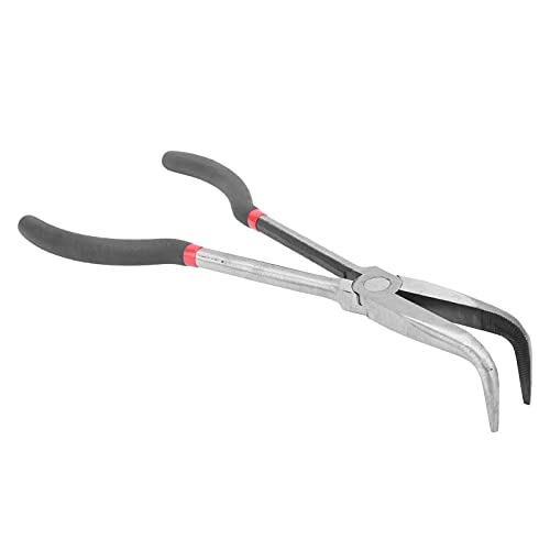 Spitzzange Gebogen 90°,280mm Gebogene Nase Zange lange Spitzzange,Handwerk Handwerkzeuge Reparatur für enge Räume von fasient1