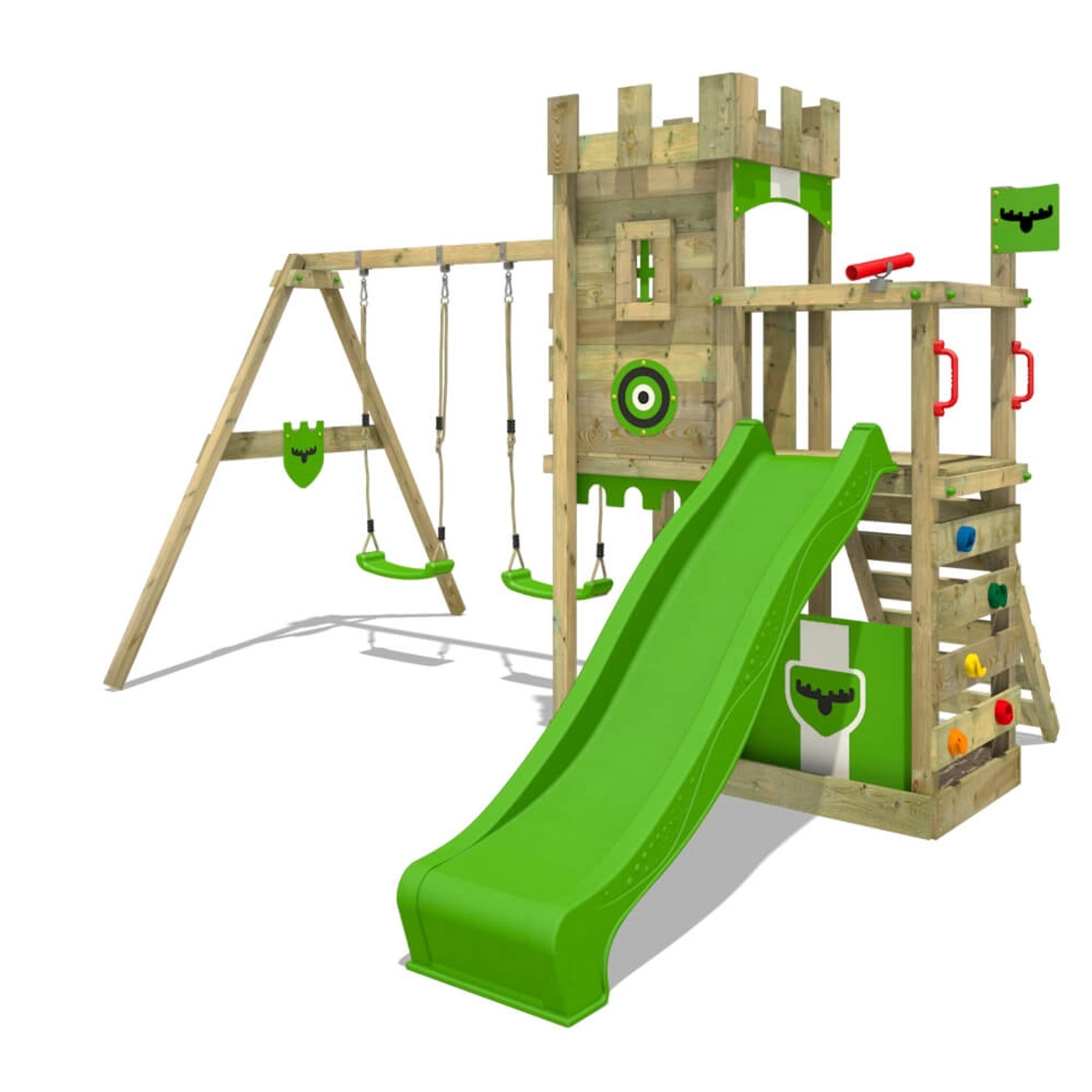 Fatmoose Spielturm BoldBaron mit Rutsche Apfelgrün Fatmoose Spielturm BoldBaron mit Rutsche Apfelgrün von fatmoose