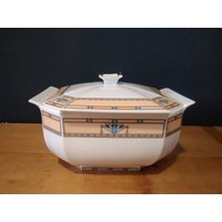 Bernardaud Limoges Porzellan Aïda Ragoutterrine Mit Deckel Terrine Servierschüssel Servierschale 1800Ml Weiß Dekor #lim15 von sinteins