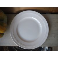 Villeroy Und Boch V+B Schlichtes Design in Weiß 20cm Flacher Teller Kuchenteller Porzellan Frühstücksteller Antik von sinteins
