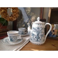 Villeroy Und Boch V&b Adele 2x Tasse Mit Untertasse + Eine Kanne Deckel Keramik Teekanne Kaffeekanne Weiß Blumendekor Antik Villeroy Und Boch V&b Adele 2x Tasse Mit Untertasse + Eine Kanne Deckel Keramik Teekanne Kaffeekanne Weiß Blumendekor Antik von sinteins