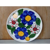 Zell Am Harmersbach Kuchenplatte Keramik Tortenplatte Aus Platte Blumn Dekor Handgemalt Zell Am Harmersbach Kuchenplatte Keramik Tortenplatte Aus Platte Blumn Dekor Handgemalt von sinteins