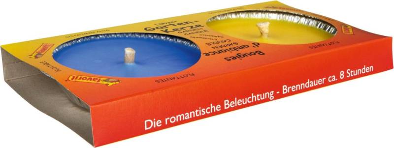 favorit Formkerze Favorit Schwimmkerze mit Citronella Wachs 2er von favorit