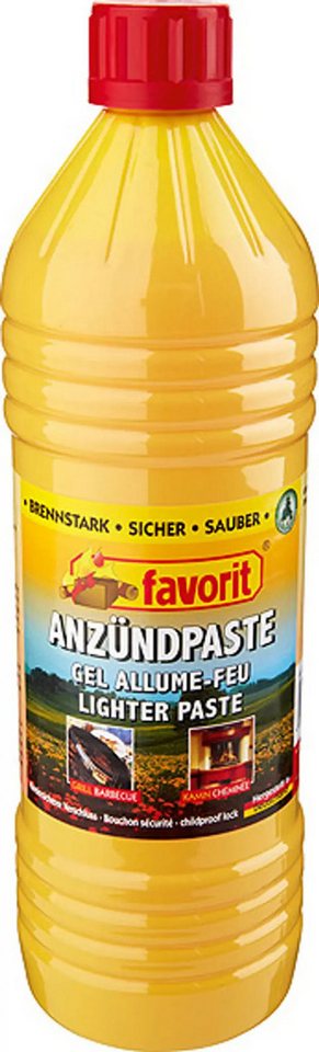favorit Grillanzünder Favorit Anzünd-Gel 1000ml 1263, (1-St) von favorit