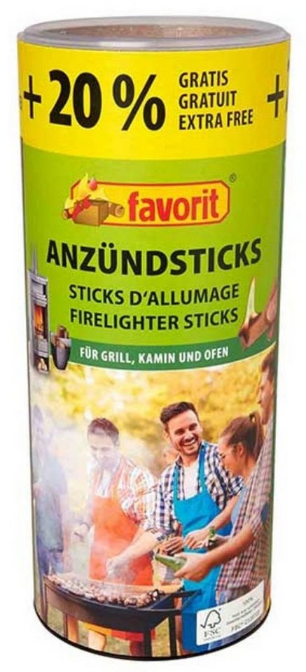 favorit Grillanzünder Favorit Anzündwürfel 100 St.+20% 1257, (1-St) von favorit