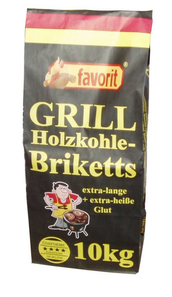 favorit Grillanzünder Holzkohle mit langer Brenndauer, Inhalt 10 kg von favorit