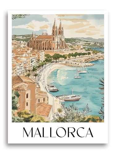 favplace Poster mit Städtemotiv Palma de Mallorca Balearen Spanien Premium Kunstdruck - Stadtposter bzw. Reiseposter DIN A4 bis A1 - Leinwand Städtposter - Wandbild A3 favplace Poster mit Städtemotiv Palma de Mallorca Balearen Spanien Premium Kunstdruck - Stadtposter bzw. Reiseposter DIN A4 bis A1 - Leinwand Städtposter - Wandbild A3 von favplace