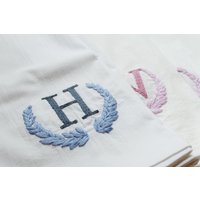 Individuell Gesticktes Mehlsack-Handtuch Personalisiertes Küchendekor von fawnfloss