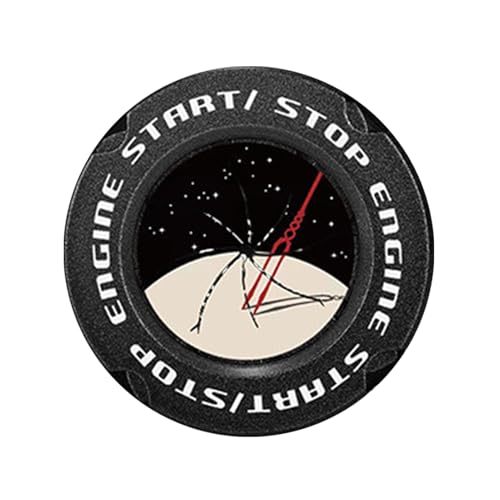 fayarrd Auto -Startabdeckung, Startabdeckung | Push Start -Taste -Zubehör - ative Rotationsstaststastaufkleber für Rad Dashboard Key FOB Rocker von fayarrd