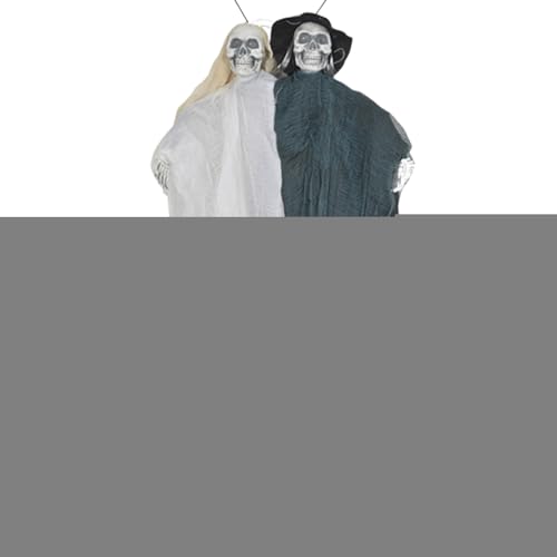 fayarrd Geisterschmuck | Outdoor Halloween Dekoration Requisiten - Brautpaar Skelett Vintage Deko Für Fenster Haus Garten Wand Terrasse Camping Außenbereich von fayarrd
