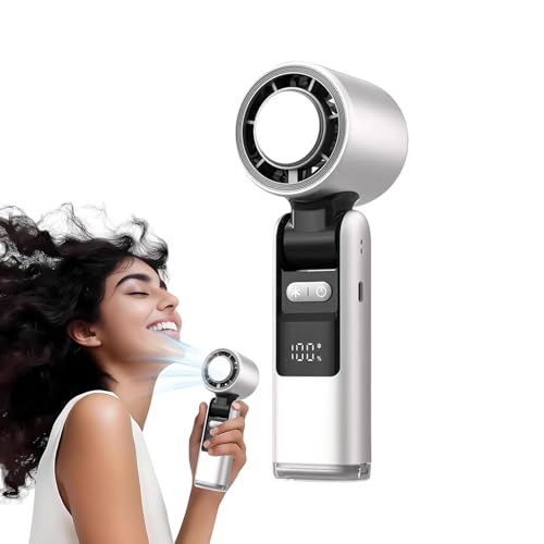 fayarrd Handheld Fan - Tragbarer Handfächer Kühlend | Wiederaufladbarer Klappbarer LED Ventilator Für Camping Urlaub Familie Zubehör fayarrd Handheld Fan - Tragbarer Handfächer Kühlend | Wiederaufladbarer Klappbarer LED Ventilator Für Camping Urlaub Familie Zubehör von fayarrd