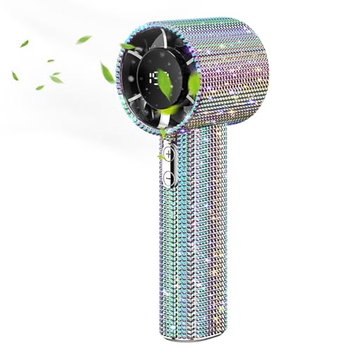 fayarrd Handventilator | Strass Kompakt Tragbarer Ventilator | LED Anzeige Wiederaufladbar Für Urlaub Camping Outdoor Reisen Damen Herren fayarrd Handventilator | Strass Kompakt Tragbarer Ventilator | LED Anzeige Wiederaufladbar Für Urlaub Camping Outdoor Reisen Damen Herren von fayarrd