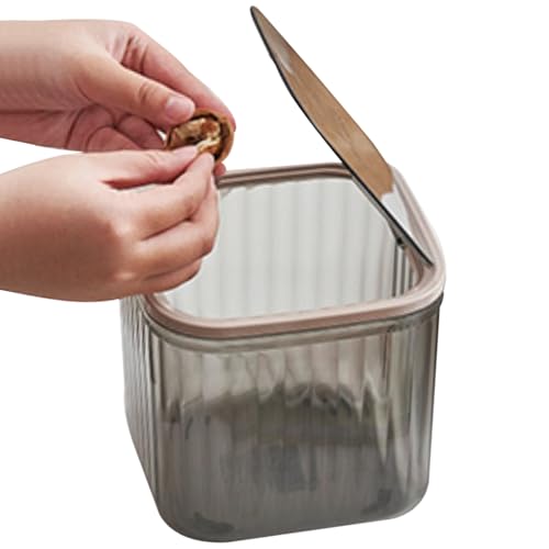 fayarrd Schreibtisch Mülleimer,Staubdichter Aufbewahrungsbehälter - Klarer Platzsparender Box Für Schminkpinsel Wattestäbchen Schreibpapier Badezimmer Schlafzimmer fayarrd Schreibtisch Mülleimer,Staubdichter Aufbewahrungsbehälter - Klarer Platzsparender Box Für Schminkpinsel Wattestäbchen Schreibpapier Badezimmer Schlafzimmer von fayarrd