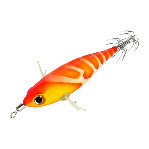 fayarrd Tintenfisch-Köder | Leuchtkörper Köder | Kompakte Fluoreszierende Angelköder Für Angler von fayarrd