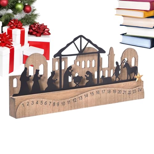 fayarrd Weihnachtskalender Advent 2025,2025 Weihnachtskrippe Countdown Kalender Tischdekoration - Deko Tischdekoration Für Büro Schule Schlafzimmer Party Schrank Geburtstag Tisch fayarrd Weihnachtskalender Advent 2025,2025 Weihnachtskrippe Countdown Kalender Tischdekoration - Deko Tischdekoration Für Büro Schule Schlafzimmer Party Schrank Geburtstag Tisch von fayarrd