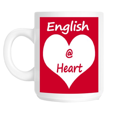 fazzledazzleuk English at Heart St. Georges Jour fantaisie Cadeau Mug von fazzledazzleuk