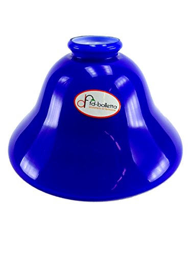 fd-bolletta arredamento e illuminazione Lampenschirm Glas,Ersatzlampenschirm,lampenschirm glas bunt vI1 Maße: Höhe 11cm, Ø lampenschirm 19cm, äußerer Munddurchmesser 5,4cm von fd-bolletta arredamento e illuminazione