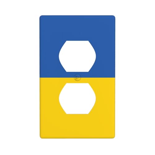Bedruckte Wandplatte, Motiv: Flagge der Ukraine, PC-Material, stoßfest, britischer Standard, hitzebeständig, für Wohn- und Gewerbe von fdgbnm