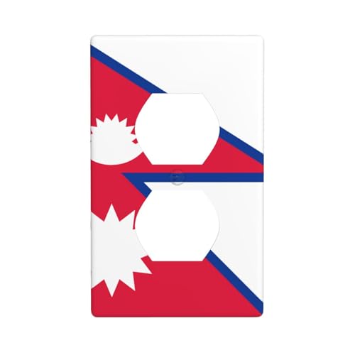 Bedruckte Wandplatte, Motiv: Flagge von Nepal, PC-Material, stoßfest, britischer Standard, hitzebeständig, für Wohn- und Gewerbe Bedruckte Wandplatte, Motiv: Flagge von Nepal, PC-Material, stoßfest, britischer Standard, hitzebeständig, für Wohn- und Gewerbe von fdgbnm