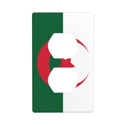 Bedruckte Wandplatte mit Flagge von Algerien, PC-Material, stoßfest, britischer Standard, hitzebeständig, für Wohn- und Gewerbe von fdgbnm