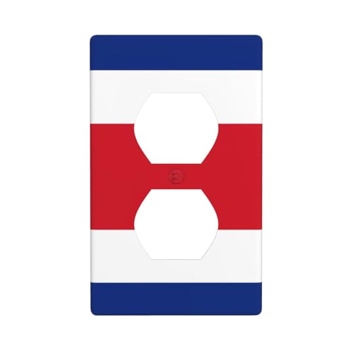 Bedruckte Wandplatte mit Flagge von Costa Rica, PC-Material, schlagfest, britischer Standard, hitzebeständig, für Wohn- und Gewerbe Bedruckte Wandplatte mit Flagge von Costa Rica, PC-Material, schlagfest, britischer Standard, hitzebeständig, für Wohn- und Gewerbe von fdgbnm