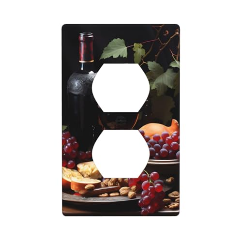 Bedruckte Wandplatte mit Früchten und Weinen, PC-Material, schlagfest, britischer Standard, hitzebeständig, für Wohn- und Gewerbe Bedruckte Wandplatte mit Früchten und Weinen, PC-Material, schlagfest, britischer Standard, hitzebeständig, für Wohn- und Gewerbe von fdgbnm