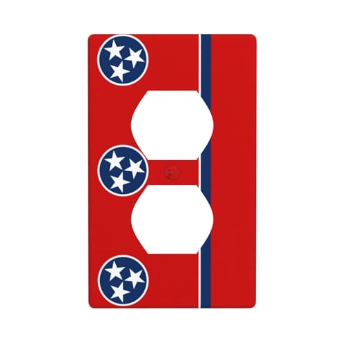 Bedruckte Wandplatte mit Nationalflagge Tennessee, PC-Material, schlagfest, britischer Standard, hitzebeständig, für Wohn- und Gewerbe von fdgbnm