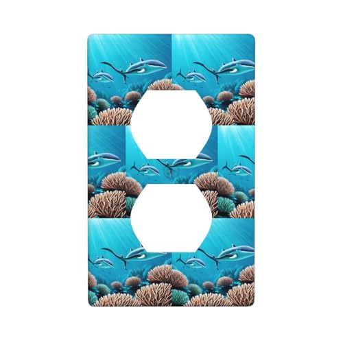 Bedruckte Wandplatte mit Tiefseewalen, PC-Material, schlagfest, britischer Standard, hitzebeständig, für Wohn- und Gewerbe Bedruckte Wandplatte mit Tiefseewalen, PC-Material, schlagfest, britischer Standard, hitzebeständig, für Wohn- und Gewerbe von fdgbnm