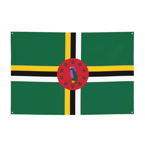 FDGBNM Flagge des Commonwealth of Dominica Vibrant Party Banner 119,4 x 43,2 cm, UV-beständig, lichtbeständig, 4 Ösen, für den Innen- und Außenbereich FDGBNM Flagge des Commonwealth of Dominica Vibrant Party Banner 119,4 x 43,2 cm, UV-beständig, lichtbeständig, 4 Ösen, für den Innen- und Außenbereich von fdgbnm