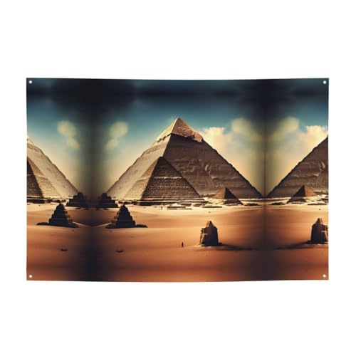 FDGBNM Party-Banner "Dreaming of the Pyramids of Khufu", lebendig, 119,4 x 43,2 cm, UV-beständig, lichtbeständig, 4 Ösen, für den Innen- und Außenbereich FDGBNM Party-Banner "Dreaming of the Pyramids of Khufu", lebendig, 119,4 x 43,2 cm, UV-beständig, lichtbeständig, 4 Ösen, für den Innen- und Außenbereich von fdgbnm