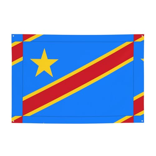 FDGBNM Party-Banner Kongo, 119,4 x 43,2 cm, UV-beständig, lichtbeständig, 4 Ösen, für den Innen- und Außenbereich geeignet. von fdgbnm