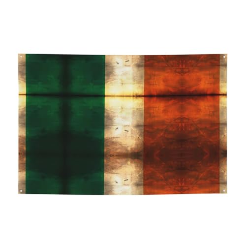 FDGBNM Party-Banner mit irischer Retro-Flagge, 119,4 x 43,2 cm, UV-beständig, lichtbeständig, 4 Ösen, für den Innen- und Außenbereich geeignet. FDGBNM Party-Banner mit irischer Retro-Flagge, 119,4 x 43,2 cm, UV-beständig, lichtbeständig, 4 Ösen, für den Innen- und Außenbereich geeignet. von fdgbnm
