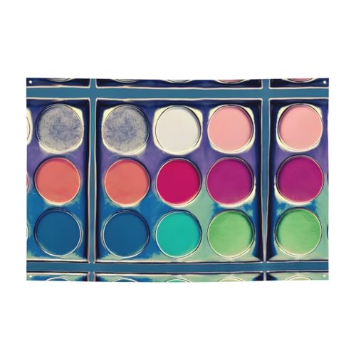 FDGBNM Runde Farbpalette, lebendiges Party-Banner, 119,4 x 43,2 cm, UV-beständig, lichtbeständig, 4 Ösen, für den Innen- und Außenbereich. FDGBNM Runde Farbpalette, lebendiges Party-Banner, 119,4 x 43,2 cm, UV-beständig, lichtbeständig, 4 Ösen, für den Innen- und Außenbereich. von fdgbnm