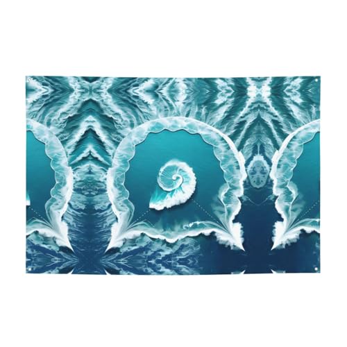 FDGBNM Sea of Love Vibrant Party-Banner, 119,4 x 43,2 cm, UV-beständig, lichtbeständig, 4 Ösen, für den Innen- und Außenbereich von fdgbnm