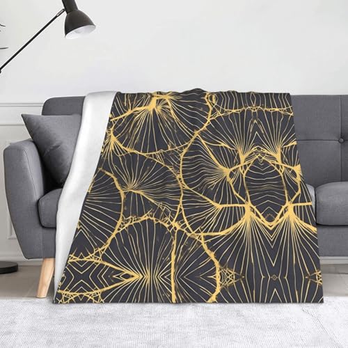 Golden Leaf Blanket Super weiche Flanell-Fleecedecke 152,4 x 127 cm, 100 % Polyester, warme Decke für Couch, Camping und Geschenke. Golden Leaf Blanket Super weiche Flanell-Fleecedecke 152,4 x 127 cm, 100 % Polyester, warme Decke für Couch, Camping und Geschenke. von fdgbnm