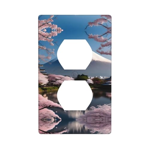 Mt. Fuji im frühen Frühjahr, bedruckte Wandplatte, PC-Material, schlagfest, britischer Standard, hitzebeständig, für Wohn- und Gewerbe von fdgbnm