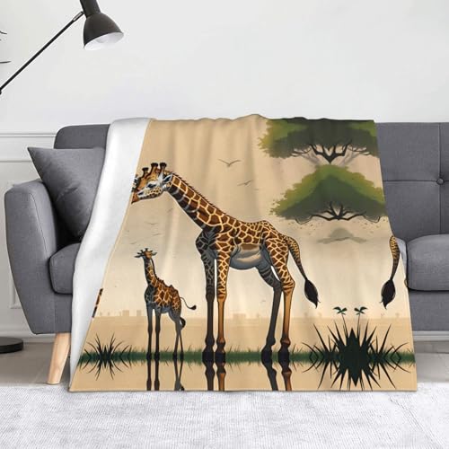 Mutter und Kind Giraffe Decke Super weiche Flanell-Fleecedecke 152,4 x 127 cm, 100% Polyester, warme Decke für Couch, Camping und Geschenke. Mutter und Kind Giraffe Decke Super weiche Flanell-Fleecedecke 152,4 x 127 cm, 100% Polyester, warme Decke für Couch, Camping und Geschenke. von fdgbnm