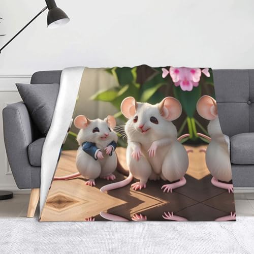 Mutter und Kind Ratten Decke Super weiche Flanell-Fleecedecke 152,4 x 127 cm, 100% Polyester, warme Decke für Couch, Camping und Geschenke. Mutter und Kind Ratten Decke Super weiche Flanell-Fleecedecke 152,4 x 127 cm, 100% Polyester, warme Decke für Couch, Camping und Geschenke. von fdgbnm