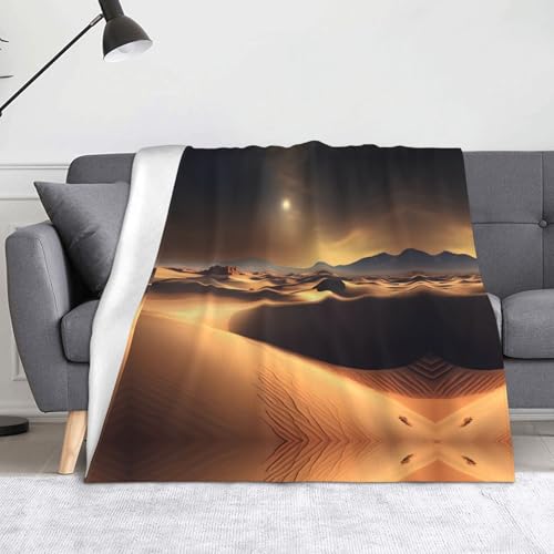 Sahara Desert Blanket Super weiche Flanell-Fleecedecke 152,4 x 127 cm, 100 % Polyester, warme Decke für Couch, Camping und Geschenke Sahara Desert Blanket Super weiche Flanell-Fleecedecke 152,4 x 127 cm, 100 % Polyester, warme Decke für Couch, Camping und Geschenke von fdgbnm