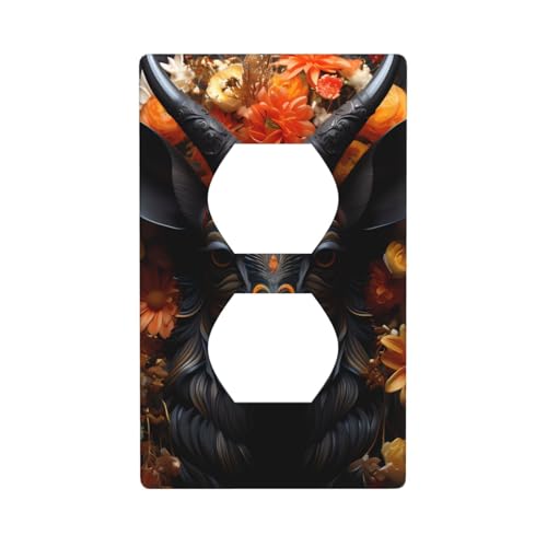 Schwarze Antilope mit Blumen, bedruckte Wandplatte, PC-Material, schlagfest, britischer Standard, hitzebeständig, Wohn- und Gewerbe Schwarze Antilope mit Blumen, bedruckte Wandplatte, PC-Material, schlagfest, britischer Standard, hitzebeständig, Wohn- und Gewerbe von fdgbnm