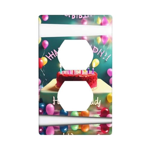 Wandplatte "Happy Birthday", schön bedruckt, PC-Material, schlagfest, britischer Standard, hitzebeständig, für Wohn- und Gewerbe Wandplatte "Happy Birthday", schön bedruckt, PC-Material, schlagfest, britischer Standard, hitzebeständig, für Wohn- und Gewerbe von fdgbnm