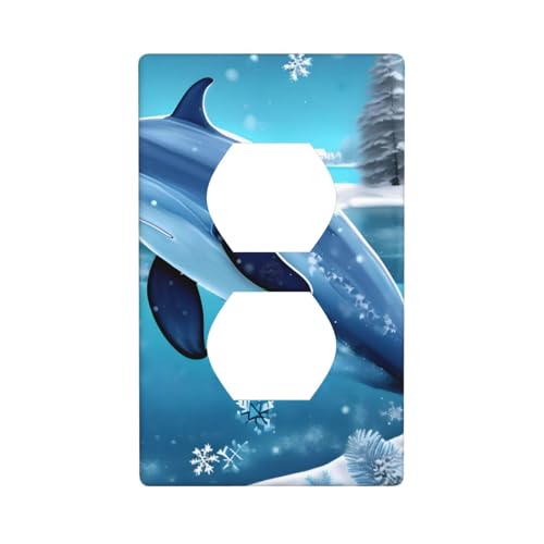Wandplatte mit Motiv "Winter der Delfin", PC-Material, stoßfest, britischer Standard, hitzebeständig, für Wohn- und Gewerbe Wandplatte mit Motiv "Winter der Delfin", PC-Material, stoßfest, britischer Standard, hitzebeständig, für Wohn- und Gewerbe von fdgbnm