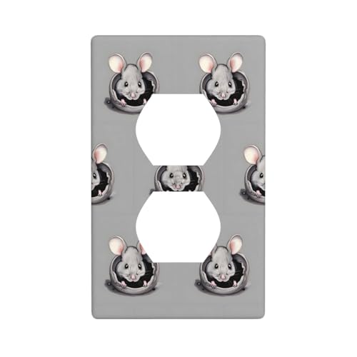 Wandplatte mit grauer Ratte bedruckt, PC-Material, schlagfest, britischer Standard, hitzebeständig, für Wohn- und Gewerbe Wandplatte mit grauer Ratte bedruckt, PC-Material, schlagfest, britischer Standard, hitzebeständig, für Wohn- und Gewerbe von fdgbnm