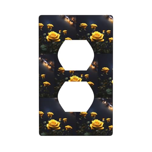 Wandplatte mit schönen gelben Rosen, aus Polycarbonat, stoßfest, britischer Standard, hitzebeständig, für Wohn- und Gewerbe Wandplatte mit schönen gelben Rosen, aus Polycarbonat, stoßfest, britischer Standard, hitzebeständig, für Wohn- und Gewerbe von fdgbnm