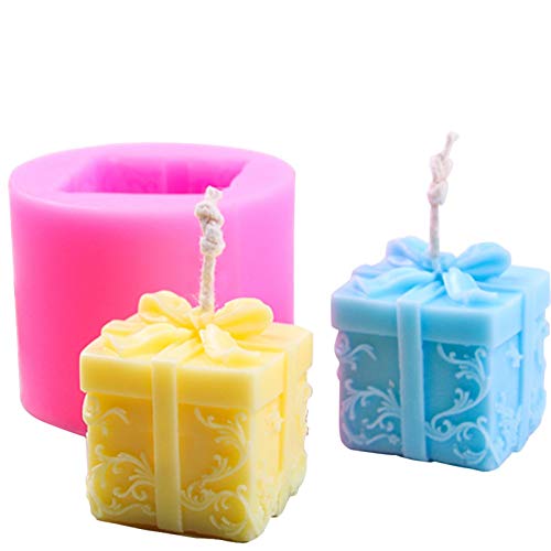 fdsfd Silikon Kerzenform 3D Blume Box Kerze Silikon Formen Weihnachtsgeschenkbox Wachsform Selbstgemachte Seifenform DIY Craft Formen Zur Kerzenherstellung Aromakerze Gipsform Handgemachte von fdsfd