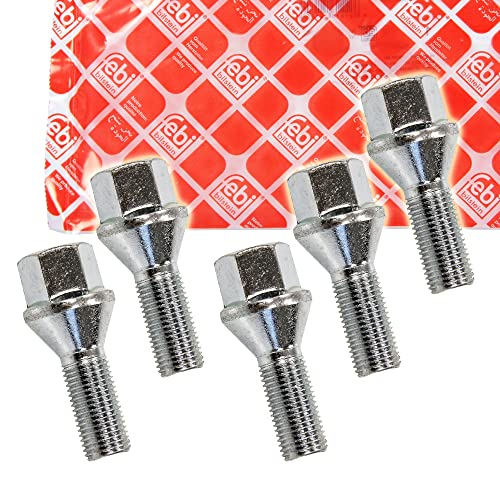 5x FEBI RADSCHRAUBEN KEGELSCHRAUBEN M12 x 1,25 x 20 mm GEOMET SW 17 32031393 von febi bilstein