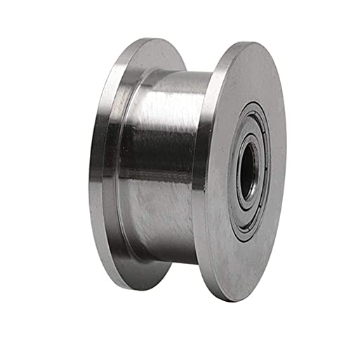 feedal 304 Edelstahl 48 mm Gleittorrolle Radlager H-Nut Riemenscheibe Lager Schiene starre Lenkrolle zum Heben von Schwingen, Schiebetor (H-Nut 48 mm) von feedal