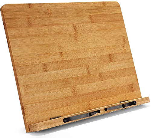 feedal Bambus Leseständer Kochbuch Dokumentenständer Halter Bücherstütze Laptop Ständer Halter Kochbuchhalter Lehrbuchständer PC Display Ständer Faltbar Verstellbares Tablett feedal Bambus Leseständer Kochbuch Dokumentenständer Halter Bücherstütze Laptop Ständer Halter Kochbuchhalter Lehrbuchständer PC Display Ständer Faltbar Verstellbares Tablett von feedal